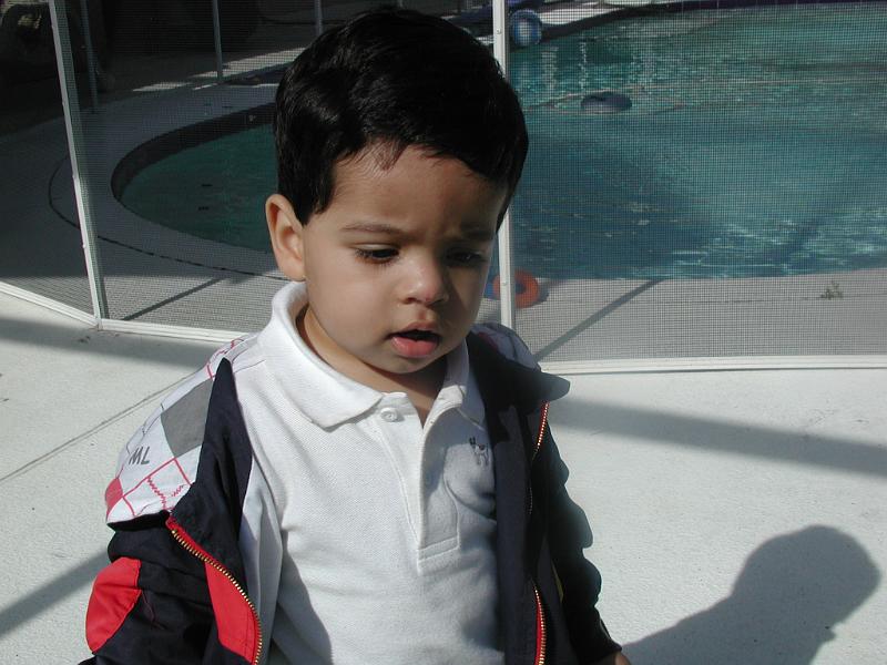 PC140022.JPG - By the pool. It is winter though - hence the jacket