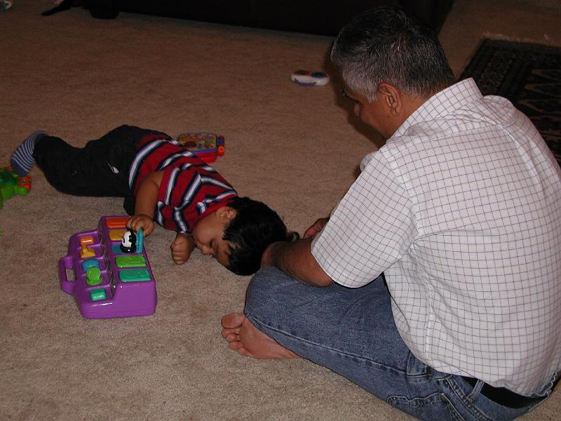 P7040017.JPG - Okay Premjit has passed muster, time for some horse play.