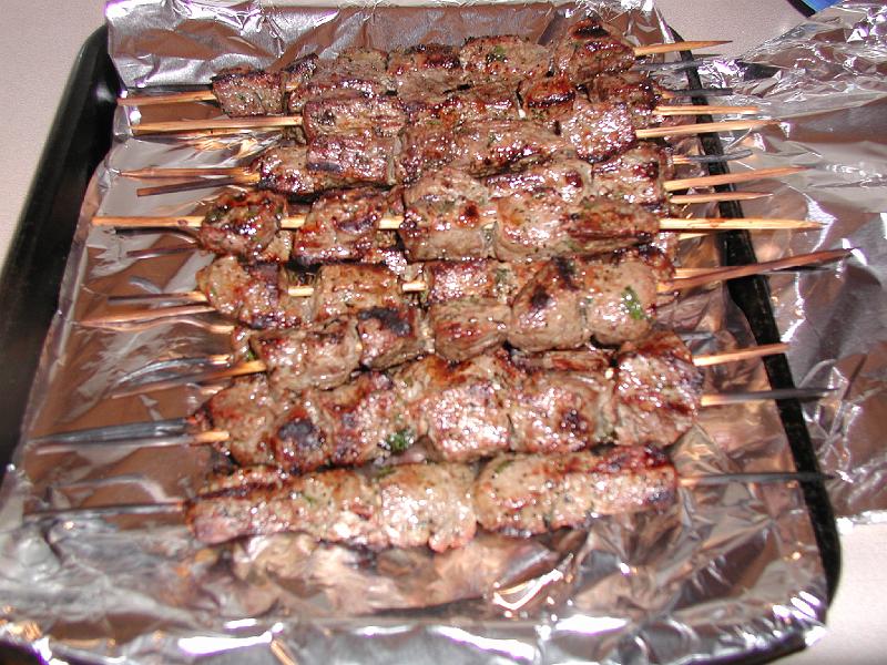 P7040026.JPG - And this is what was cooking - beef on skewers