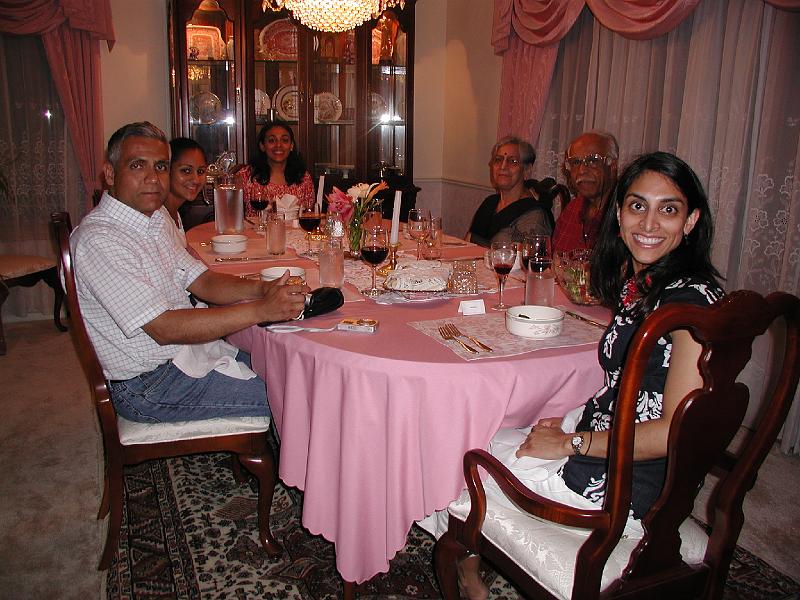 P7040027.JPG - The dinner on July 4 was a classic Shet formal sit down dinner. Here you see the kiddies table.