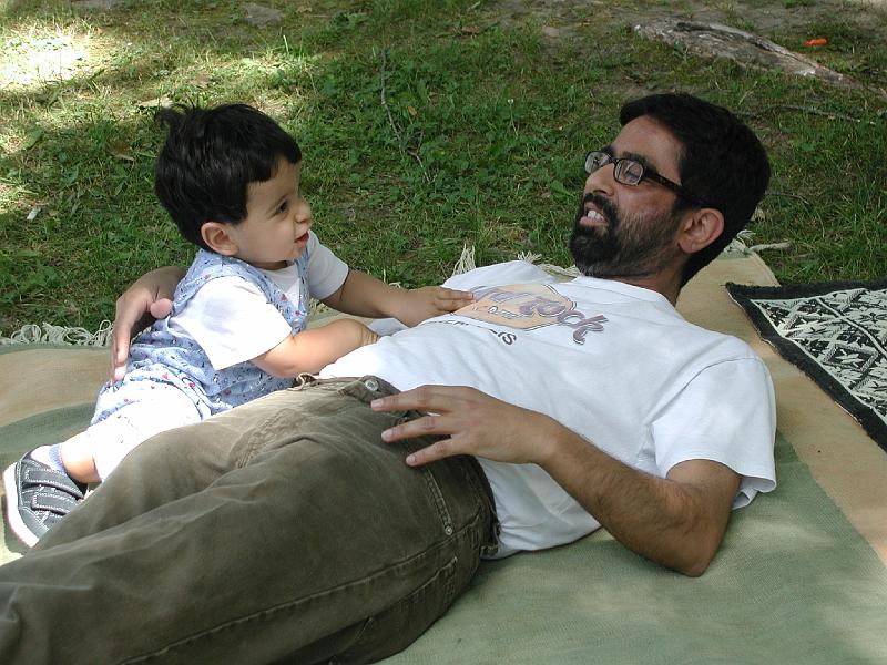 P7050043.JPG - Rohan with father - his that is.