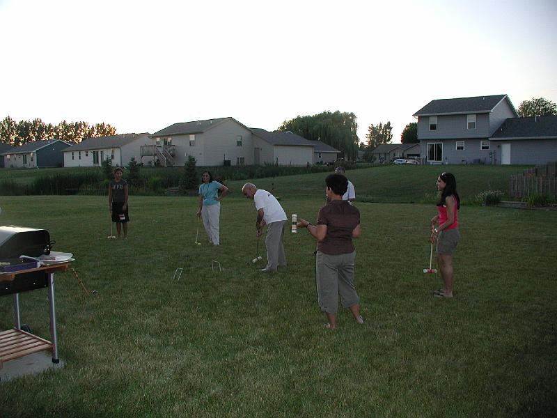 P7050063.JPG - The sun it setting, it is past 9 pm but the game is not yet over.