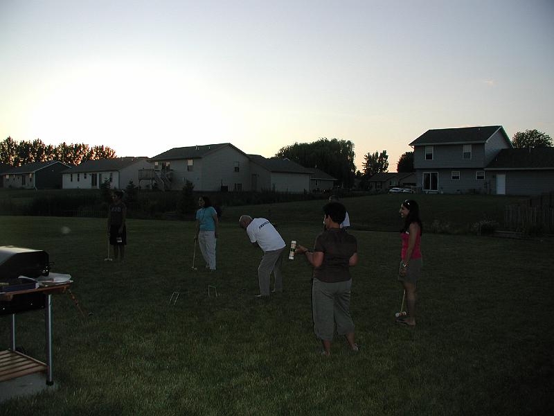 P7050064.JPG - Fortunately crocquet does not require much light.