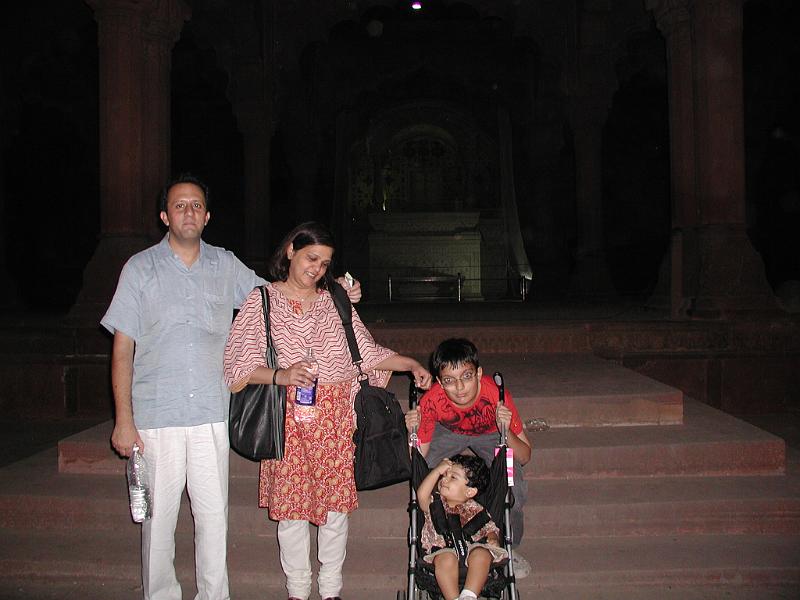PA010070.JPG - More people at the red fort. They had gone to see the sound and light show.