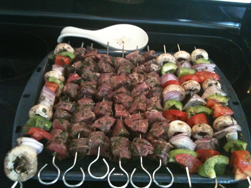 IMG_0278.JPG - This is what we cooked on the big green egg. Yes it is a barbeque. It is a ceramic barbeque.