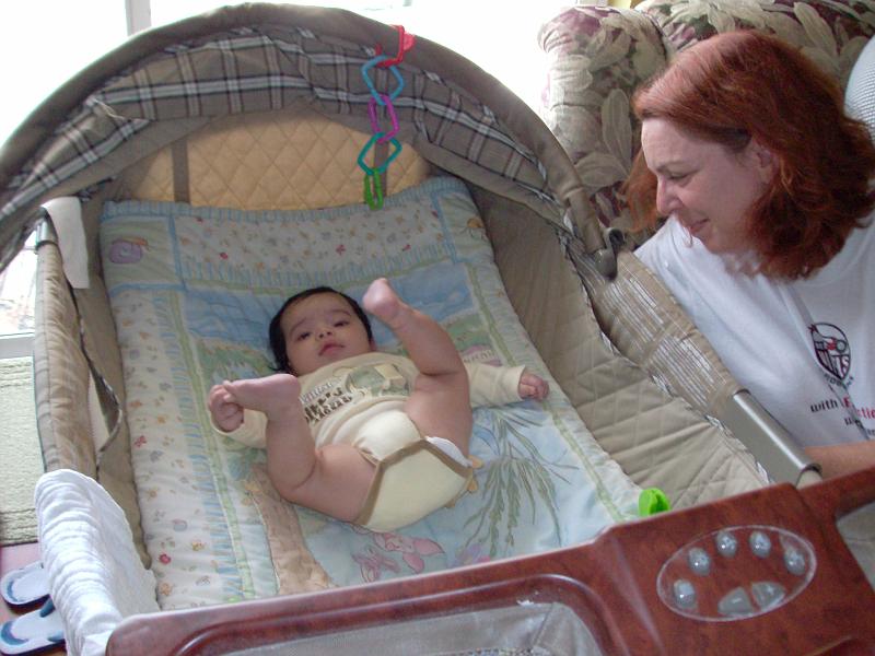 HPIM0991.JPG - Doing a bottoms up for Sophia