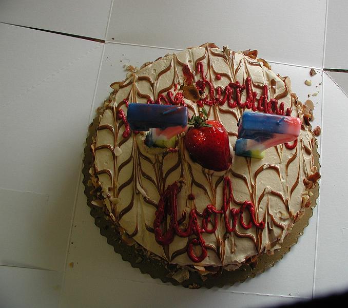 P9020207.JPG - In the evening we had a cake to celebrate the birthday